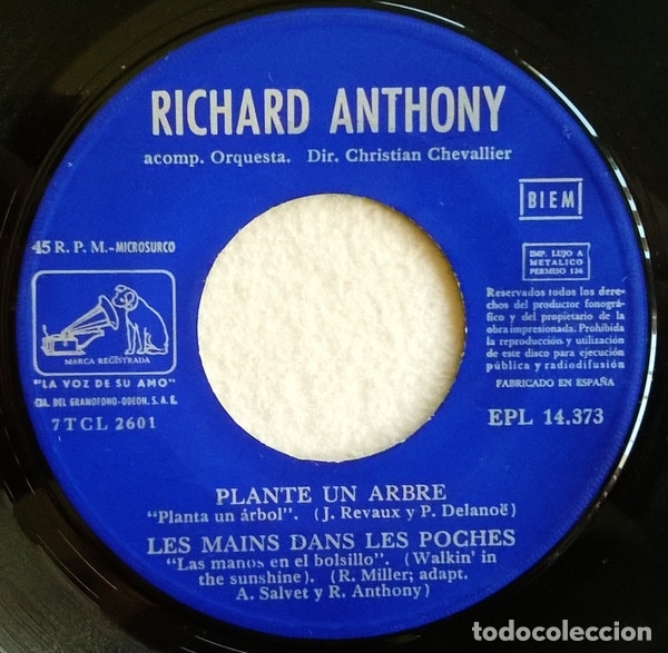 Discos de vinilo: Aranjuez, Mon Amour - Richard Anthony - Foto 3