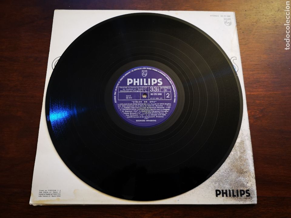 Discos de vinilo: Georges brassens. Discos de oro - Foto 3