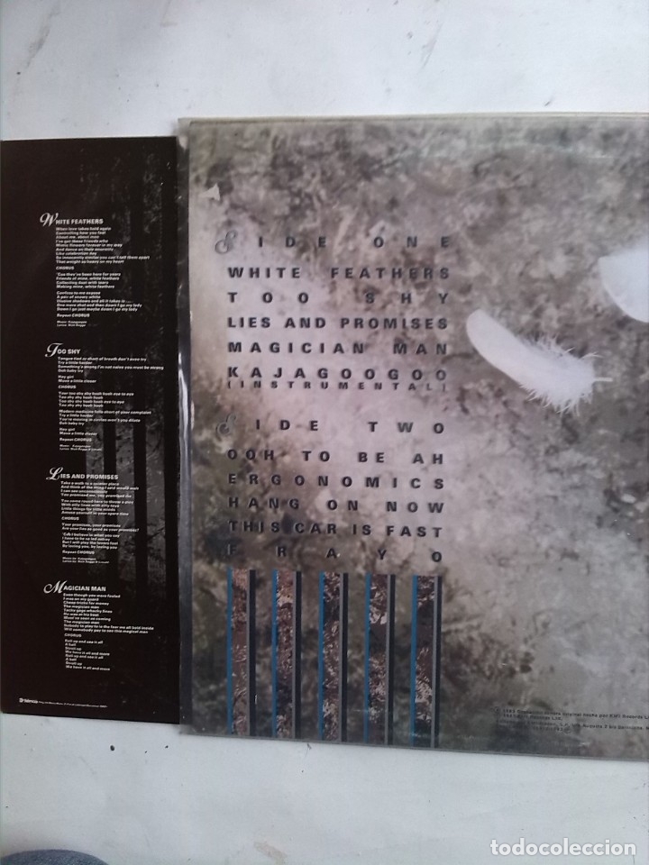 Discos de vinilo: KAJAGOOGOO WHITE FEATHERS - Foto 2