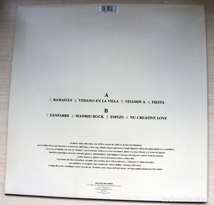 Discos de vinilo: ibon errazkin - lp - elefant records 2000 - Foto 2