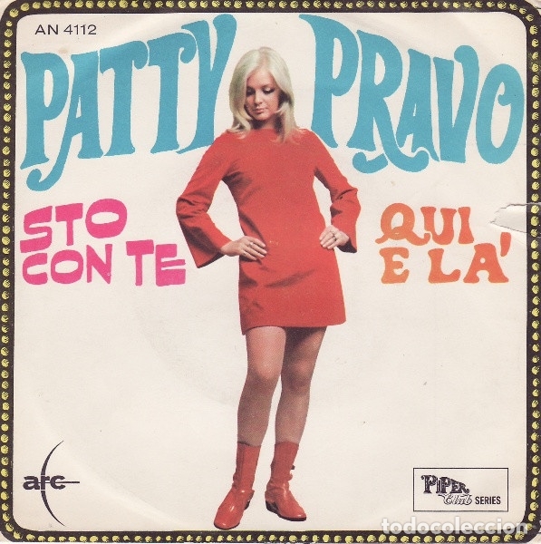 Discos de vinilo: Sto Con Te / Qui E L&agrave; - Patty Pravo - Foto 1