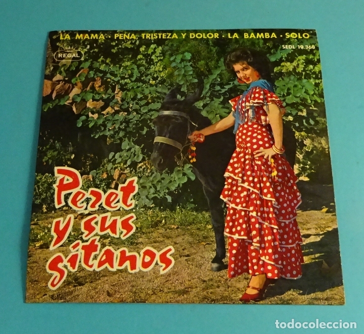 Discos de vinilo: PERET Y SUS GITANOS. SOLO CARPETA, SIN VINILO - Foto 1