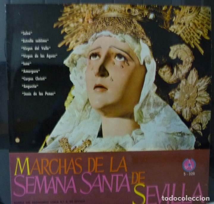 Discos de vinilo: MARCHAS DE LA SEMANA SANTA DE SEVILLA// SORIA N&ordm; 9//1967 (VG VG). LP