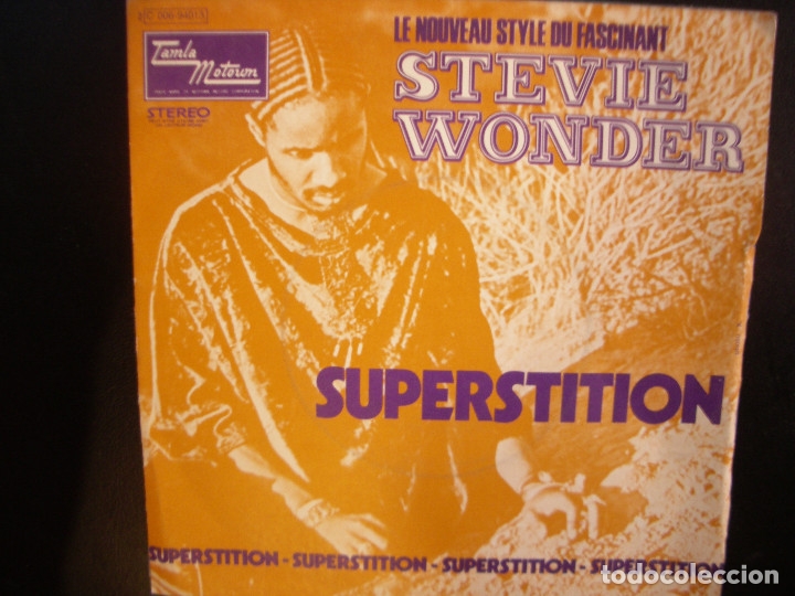 Discos de vinilo: STEVIE WONDER- SUPERSTITION. SINGLE. - Foto 1