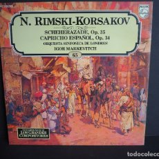 Discos de vinilo: N. RIMSKI KORSAKOV.. LOS GRANDES COMPOSITORES DE SALVAT. 1982. Lote 182878453