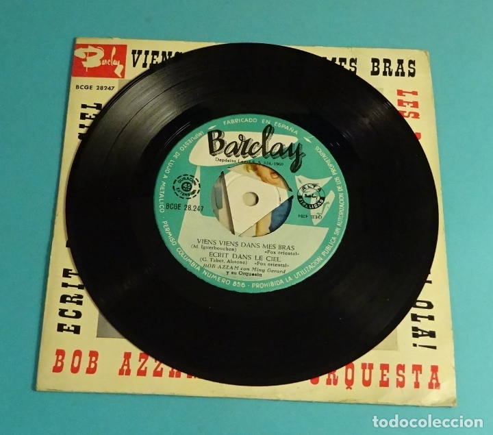 Discos de vinilo: BOB AZZAM CON MINY GERARD Y SU ORQUESTA - Foto 3