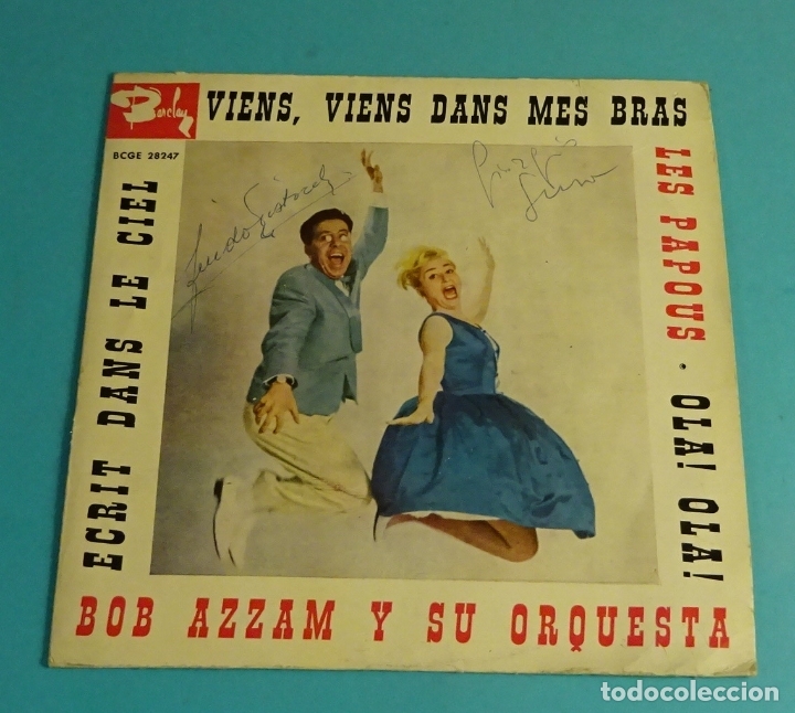 Discos de vinilo: BOB AZZAM CON MINY GERARD Y SU ORQUESTA - Foto 1