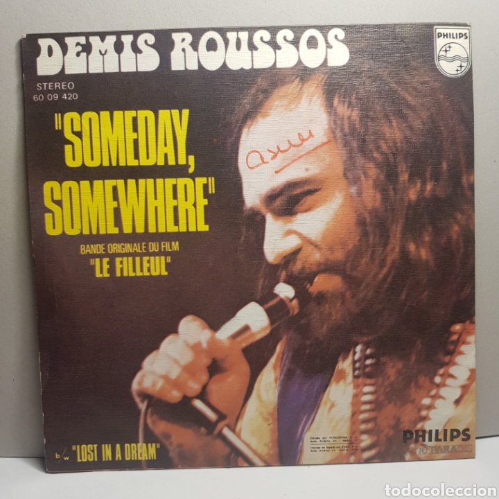 Discos de vinilo: DEMIS ROUSSOS SOMEDAY SOMEWHERE - Foto 2