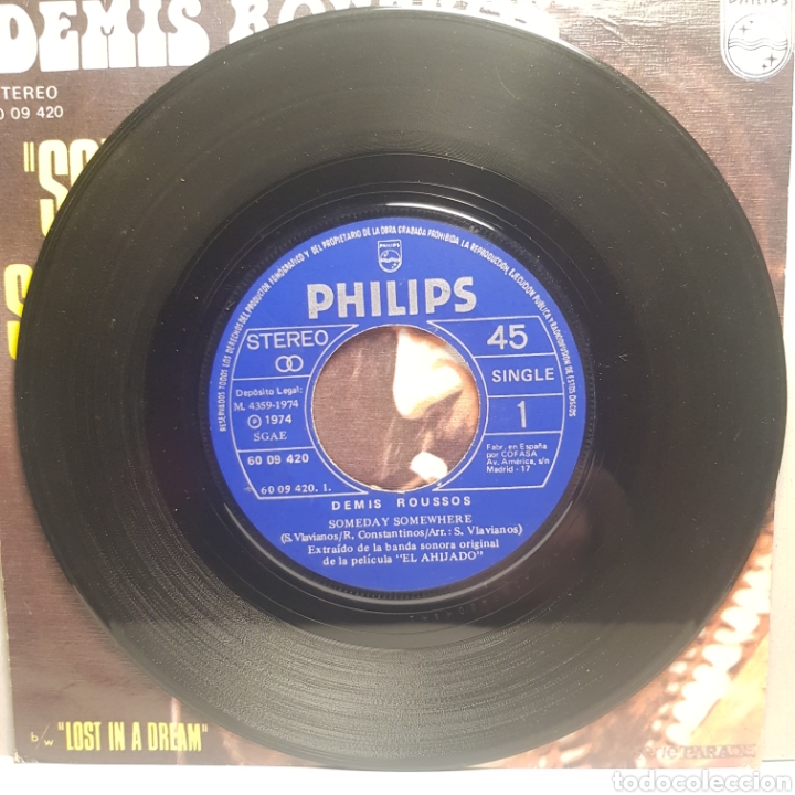 Discos de vinilo: DEMIS ROUSSOS SOMEDAY SOMEWHERE - Foto 3