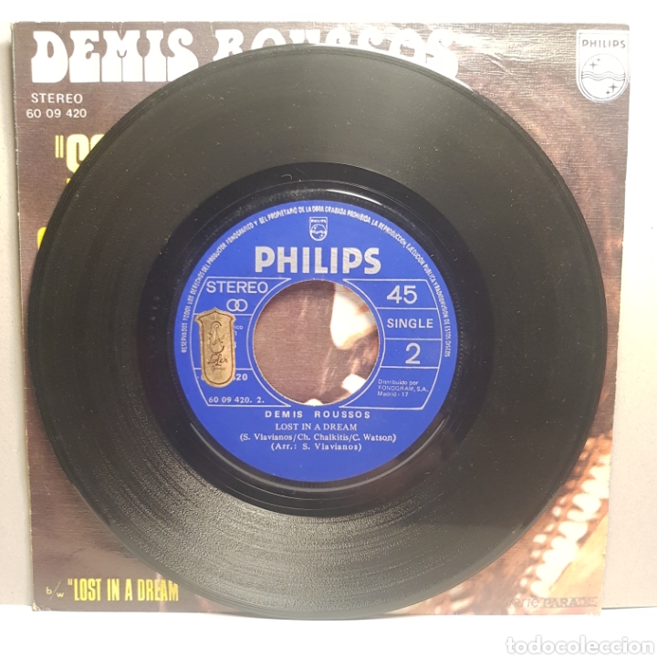 Discos de vinilo: DEMIS ROUSSOS SOMEDAY SOMEWHERE - Foto 4