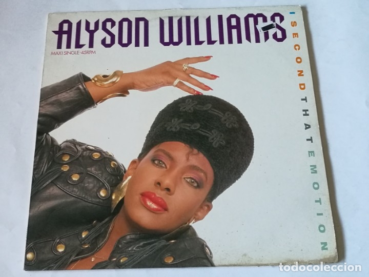 Discos de vinilo: Alyson Williams - I Second That Emotion - 1989 - Foto 1