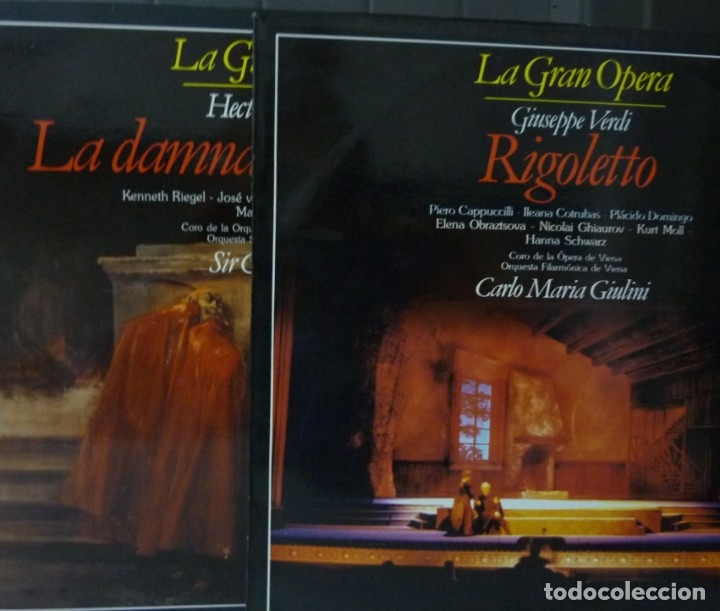 Discos de vinilo: LA GRAN OPERA //GIUSEPPE VERDI/HECTOR BERLIOZ//1989//(VG VG). LP