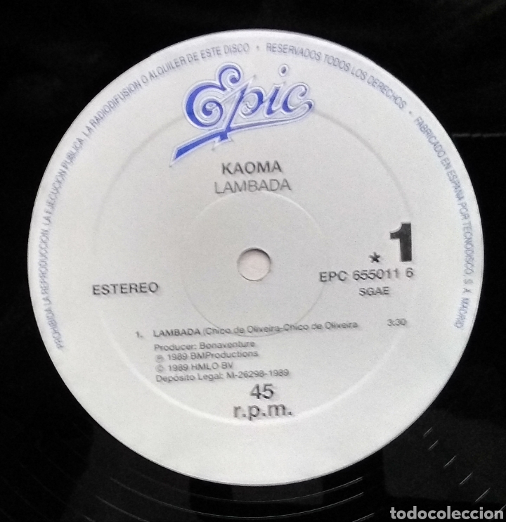 Discos de vinilo: LAMBADA ,,,LOTE DE 2 MAXI-SINGLES - Foto 9