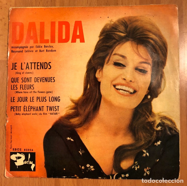Discos de vinilo: Ep barclay Dalida je L,attends - Foto 1