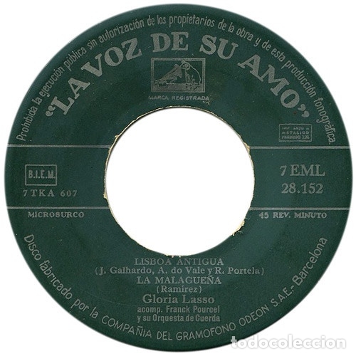 Discos de vinilo: Gloria Lasso - Gloria Lasso - Foto 3