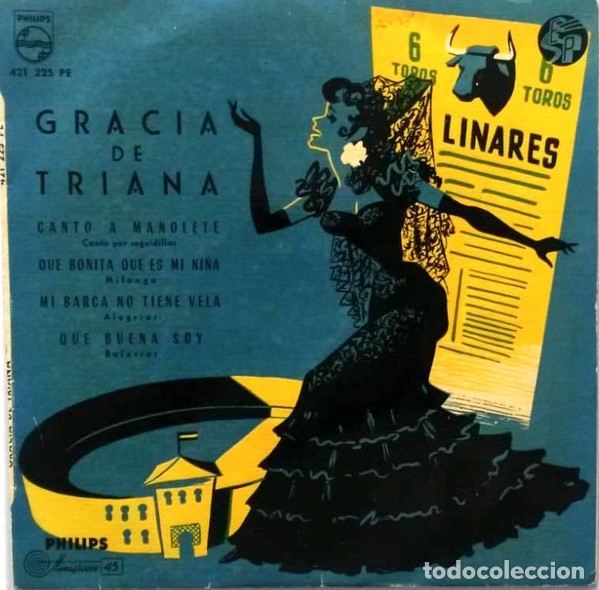 Discos de vinilo: Canto A Manolete - Gracia De Triana - Foto 1