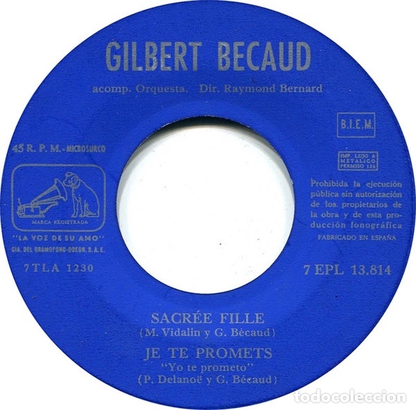 Discos de vinilo: LAbsent - Gilbert B&eacute;caud - Foto 3