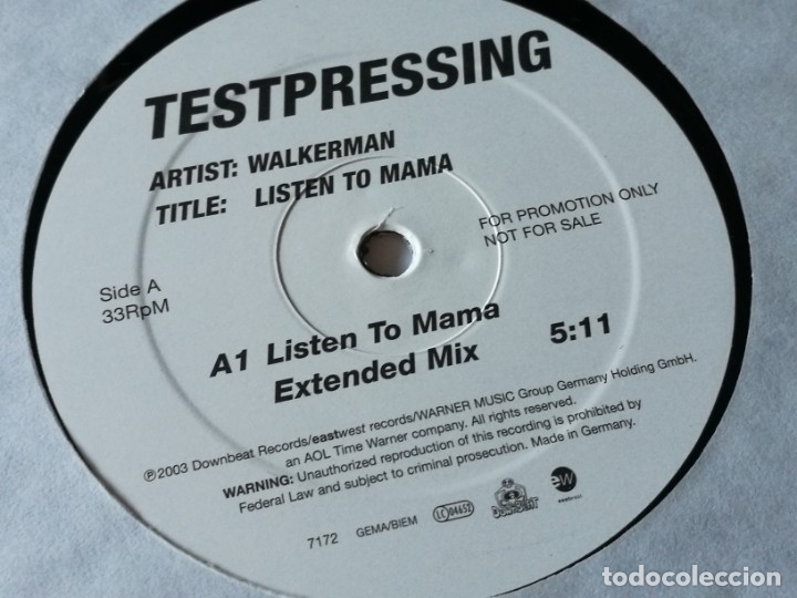 Discos de vinilo: Walkerman - Listen To Mama - 2003 - Foto 1