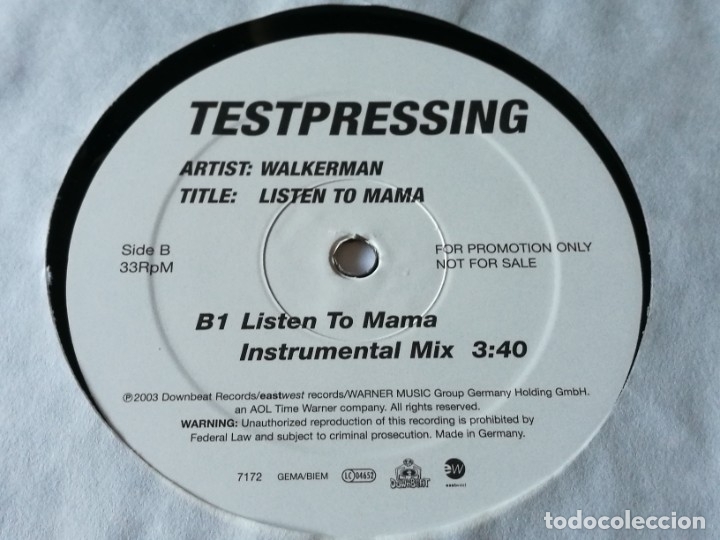Discos de vinilo: Walkerman - Listen To Mama - 2003 - Foto 2
