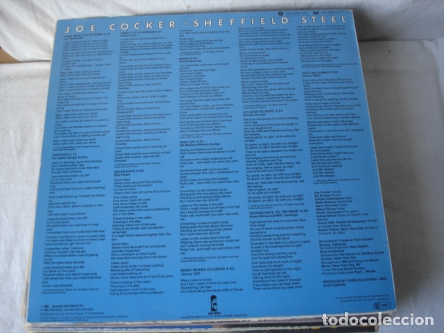 Discos de vinilo: Joe Cocker   Sheffield Steel - Foto 2