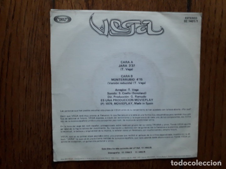 Discos de vinilo: Vega  -  jara + monterrubio - Foto 2