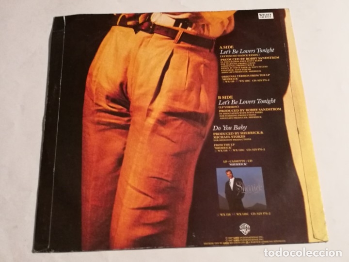 Discos de vinilo: Sherrick - Lets Be Lovers Tonight - 1987 - Foto 2