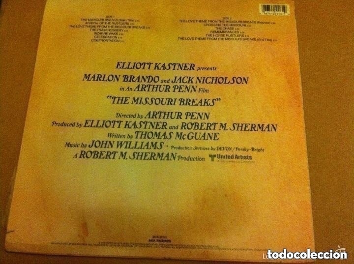 Discos de vinilo: the missouri breaks - MCA-USA 1976- LP - Foto 2