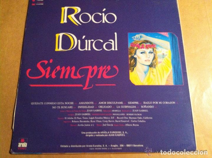 Discos de vinilo: rocio d&uacute;rcal- siempre - Foto 1