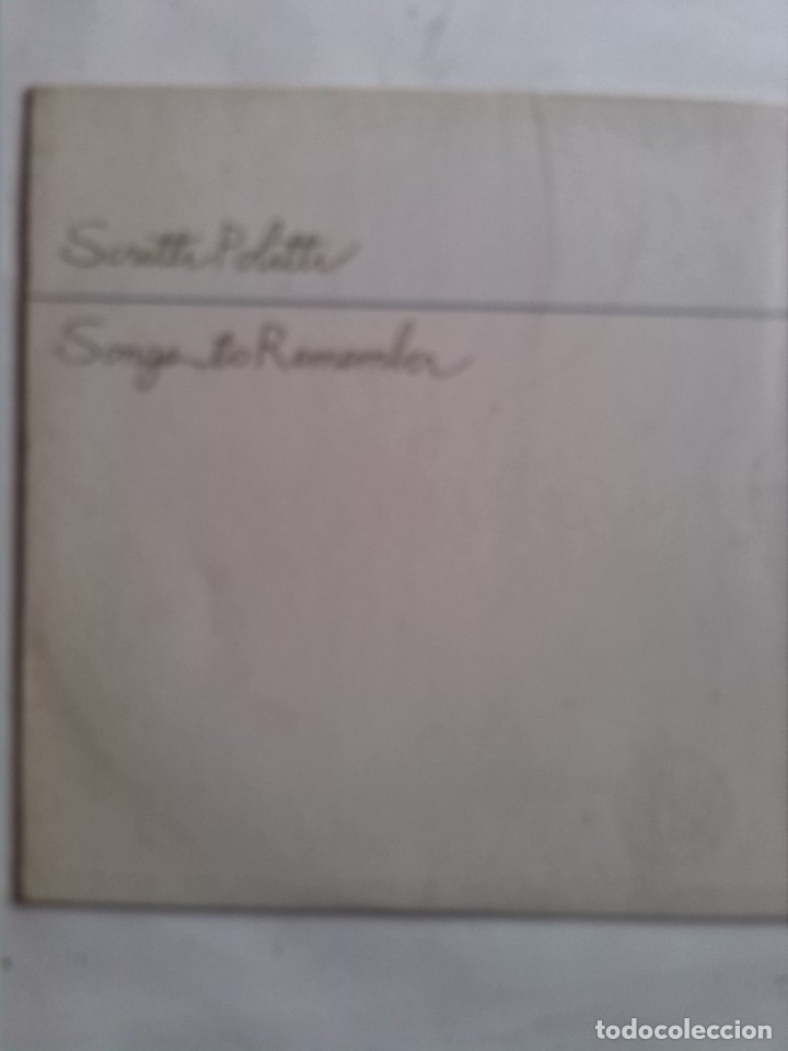Discos de vinilo: SCRITTI POLITTI SONGS TO REMEMBER - Foto 1