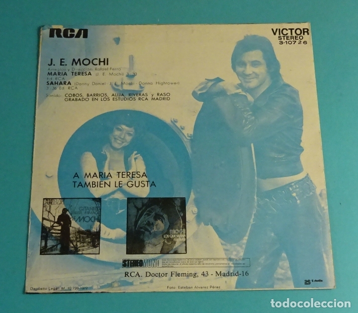 Discos de vinilo: J.E. MOCHI. SOLO CARPETA SIN VINILO - Foto 2
