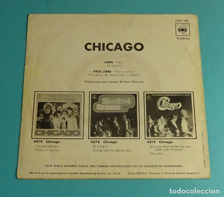 Discos de vinilo: CHICAGO. SOLO CARPETA SIN VINILO - Foto 2
