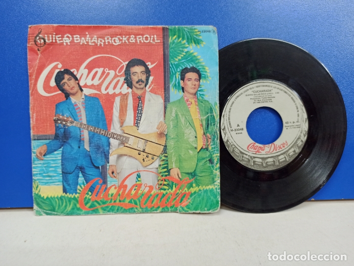 Discos de vinilo: SINGLE DISCO VINILO CUCHARADA QUIERO BAILAR ROCK AND ROLL - Foto 1
