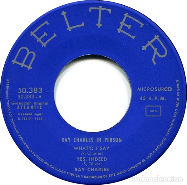 Discos de vinilo: In Person - Ray Charles - Foto 3