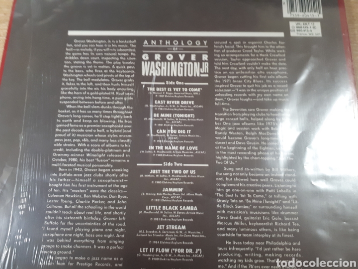 Discos de vinilo: GROVER WASHINGTON JR ANTHOLOGY - Foto 2