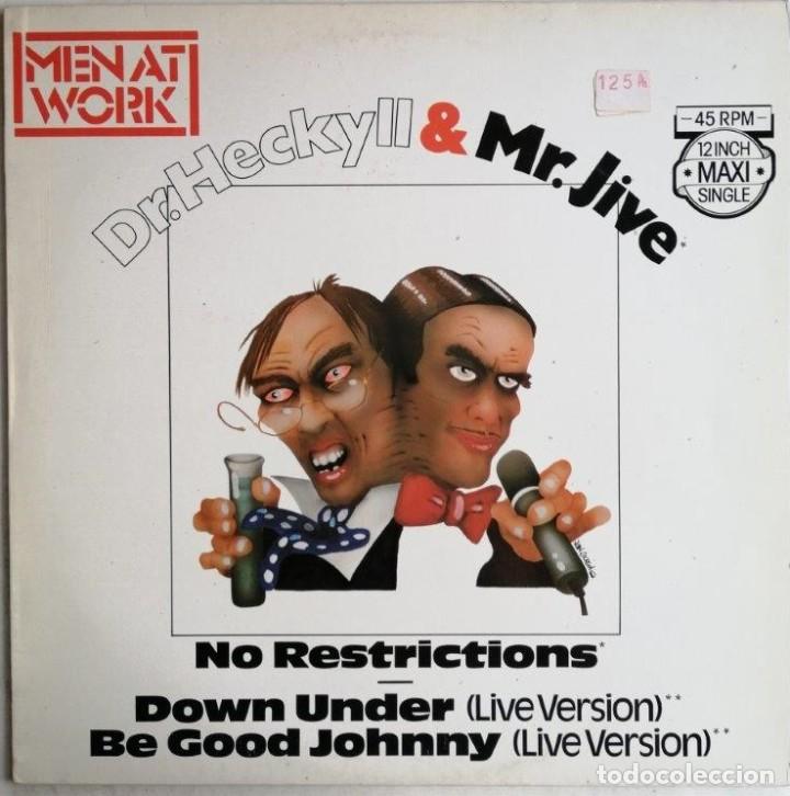 Discos de vinilo: (MAXI) Men At Work. Dr. Heckyll & Mr. Jive, CBS A 12.3667 - Foto 1