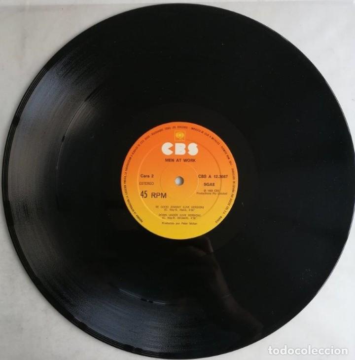 Discos de vinilo: (MAXI) Men At Work. Dr. Heckyll & Mr. Jive, CBS A 12.3667 - Foto 3