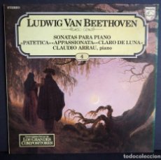 Discos de vinilo: LUDWING VAN BEETHOVEN. SONATAS PARA PIANO. LOS GRANDES COMPOSITORES DE SALVAT. 1982. Lote 183382588