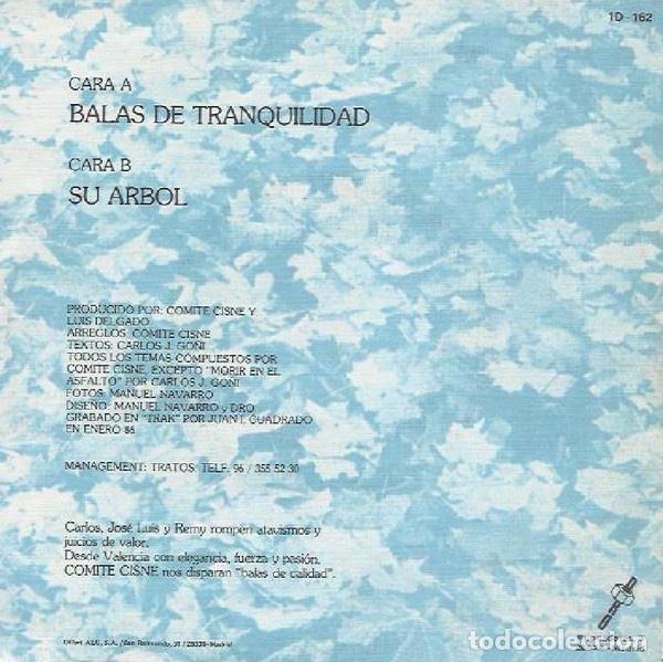 Discos de vinilo: Balas De Tranquilidad - Comit&eacute; Cisne - Foto 2