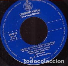 Discos de vinilo: Cuatro Canciones Vascas - Coro Maitea - Foto 2