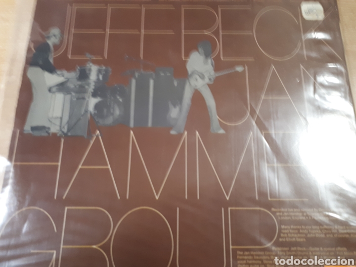 Discos de vinilo: JEFF BECK WITH THE JAN HAMMER GROUP LIVE - Foto 2