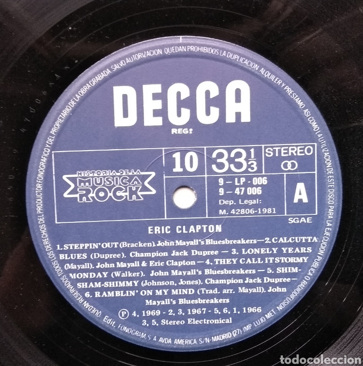 Discos de vinilo: ERIC CLAPTON - Foto 4
