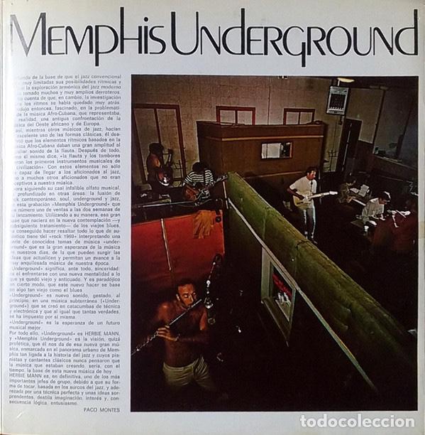 Discos de vinilo: Herbie Mann &lrm;&ndash; Memphis Underground - Foto 3