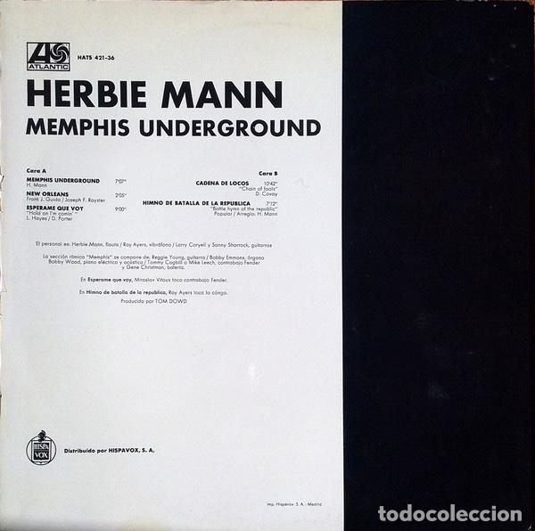 Discos de vinilo: Herbie Mann &lrm;&ndash; Memphis Underground - Foto 4