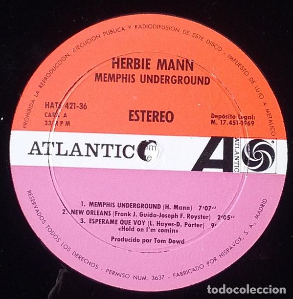 Discos de vinilo: Herbie Mann &lrm;&ndash; Memphis Underground - Foto 5