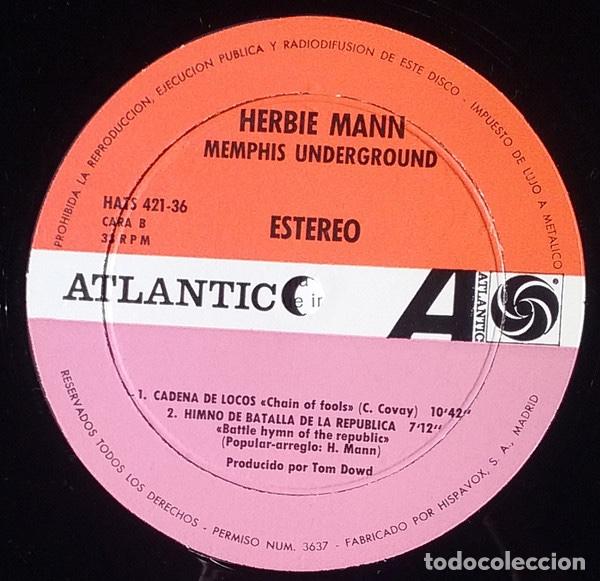 Discos de vinilo: Herbie Mann &lrm;&ndash; Memphis Underground - Foto 6
