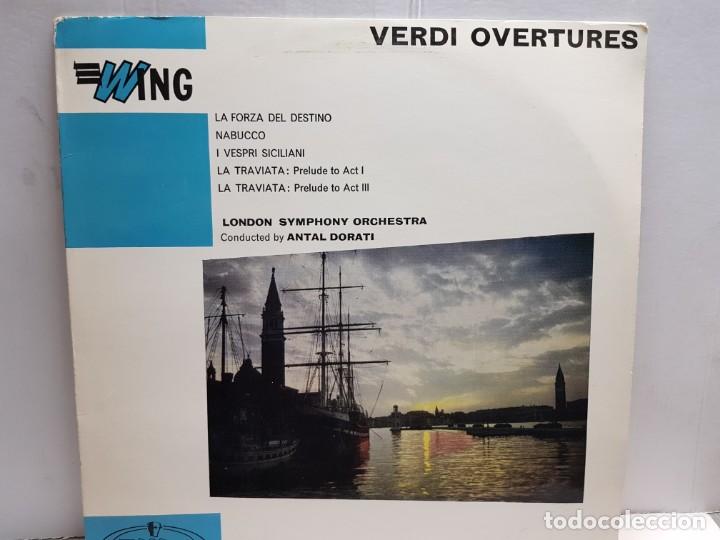 Discos de vinilo: LP-VERDI OVERTURES- en funda original a&ntilde;o 1958 - Foto 1