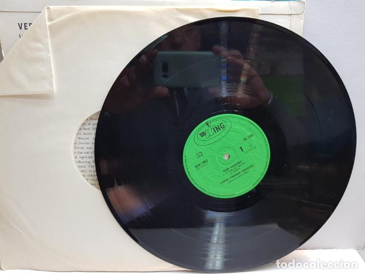 Discos de vinilo: LP-VERDI OVERTURES- en funda original a&ntilde;o 1958 - Foto 3