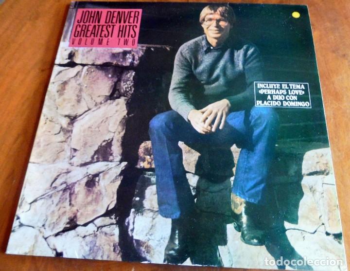 Discos de vinilo: LP - JOHN DENVER GREATEST HITS - VOLUME TWO - RCA 1982 - Foto 1