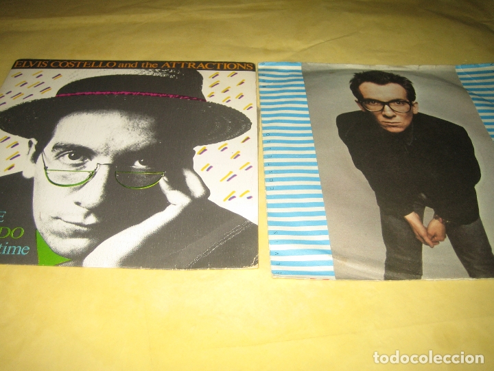 Discos de vinilo: ELVIS COSTELLO - LOTE DE DOS SINGLES - Foto 1