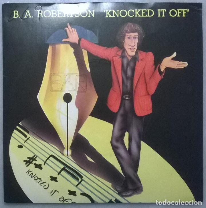 Discos de vinilo: B. A. Robertson. Knocked it off/ SCI FI. Asylum, UK 1979 single - Foto 1